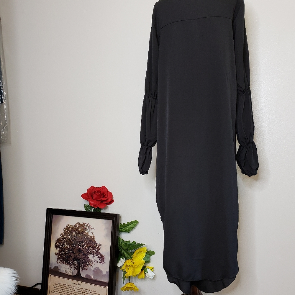 Boutique New Black Hem Dip Blouse Small & XL - Picture 7 of 11